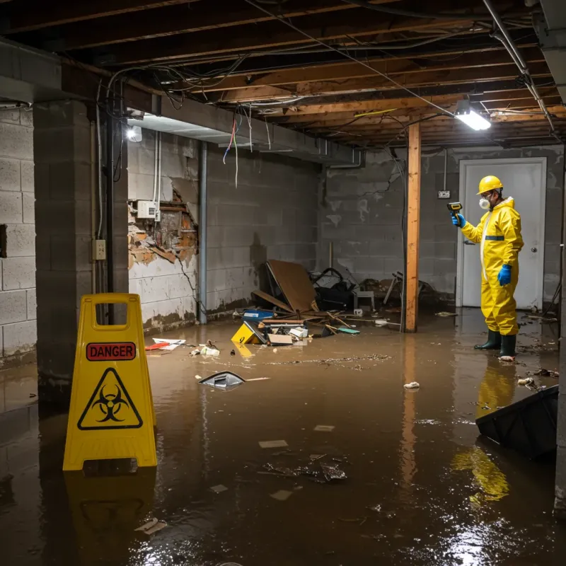 Flooded Basement Electrical Hazard in Hanapepe, HI Property